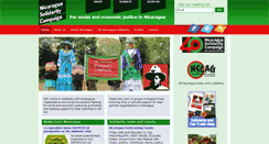 Desktop Screenshot of nicaraguasc.org.uk